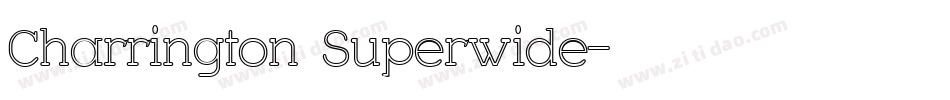Charrington Superwide字体转换